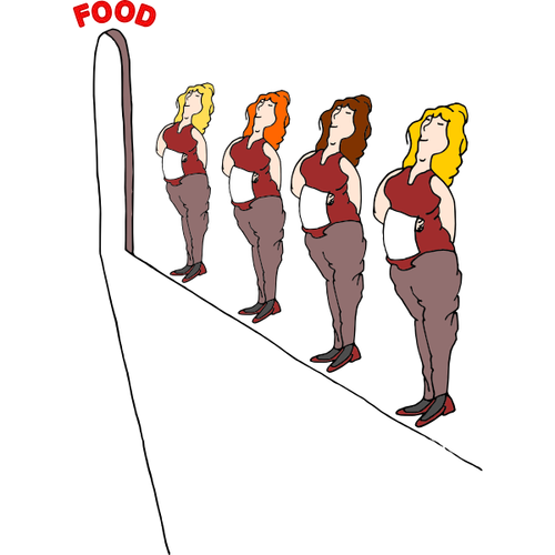 Kvinnliga servitörer